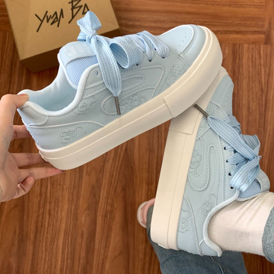 Damen Modische Sneaker mit texturierter Oberflächenstruktur und bequemem Fußbett R&B