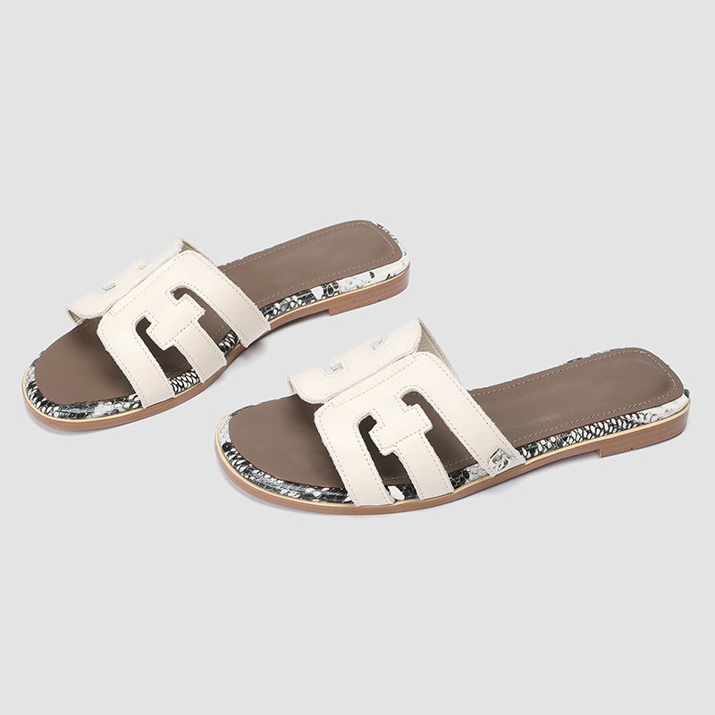 Damen modische Slides mit eleganten Akzenten R&B
