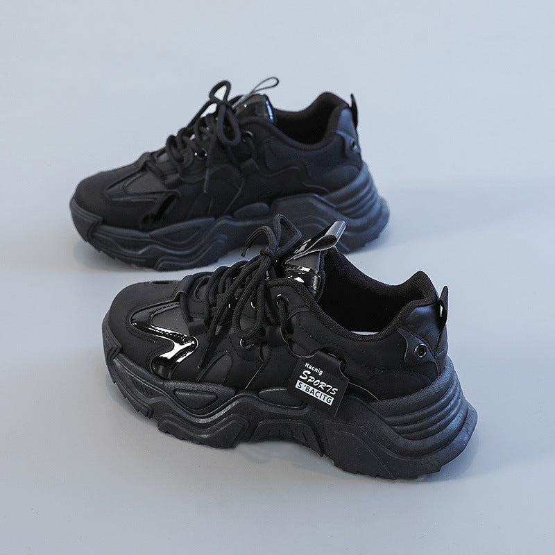 Damen modische Chunky Sneakers mit atmungsaktiver Mesh-Oberfläche und dämpfendem Sohlenprofil R&B