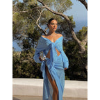 Damen elegante luftige Strandanzug R&B
