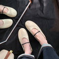 Damen elegante Ballerinas mit modischem Riemchendesign R&B
