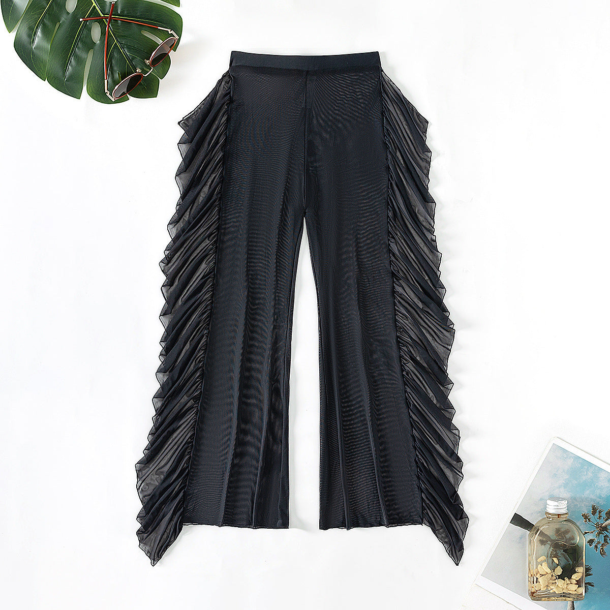 Damen Strandhose mit elegantem Rüschen-Design R&B