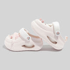 Damen Modische Clogs mit verspielten Applikationen und flexiblem Tragekomfort