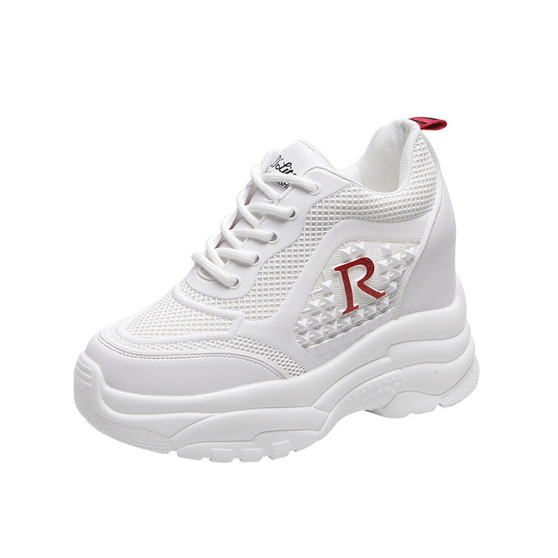Damen Chunky Sneakers mit atmungsaktiver Mesh-Oberfläche und leichtem Komfort R&B