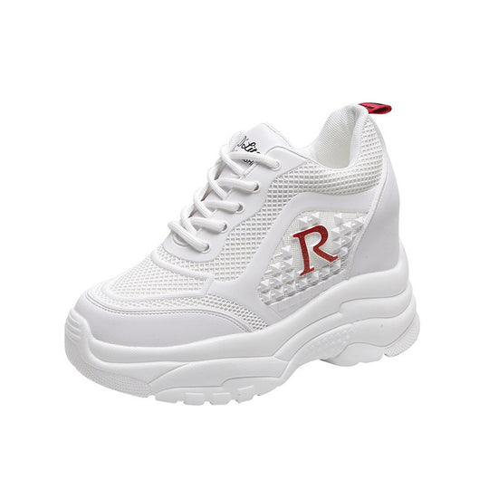 Damen Chunky Sneakers mit atmungsaktiver Mesh-Oberfläche und leichtem Komfort R&B