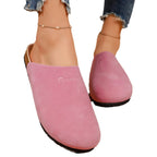 Damen Bequeme Clogs aus weichem Wildleder mit anatomisch geformtem Fußbett EB