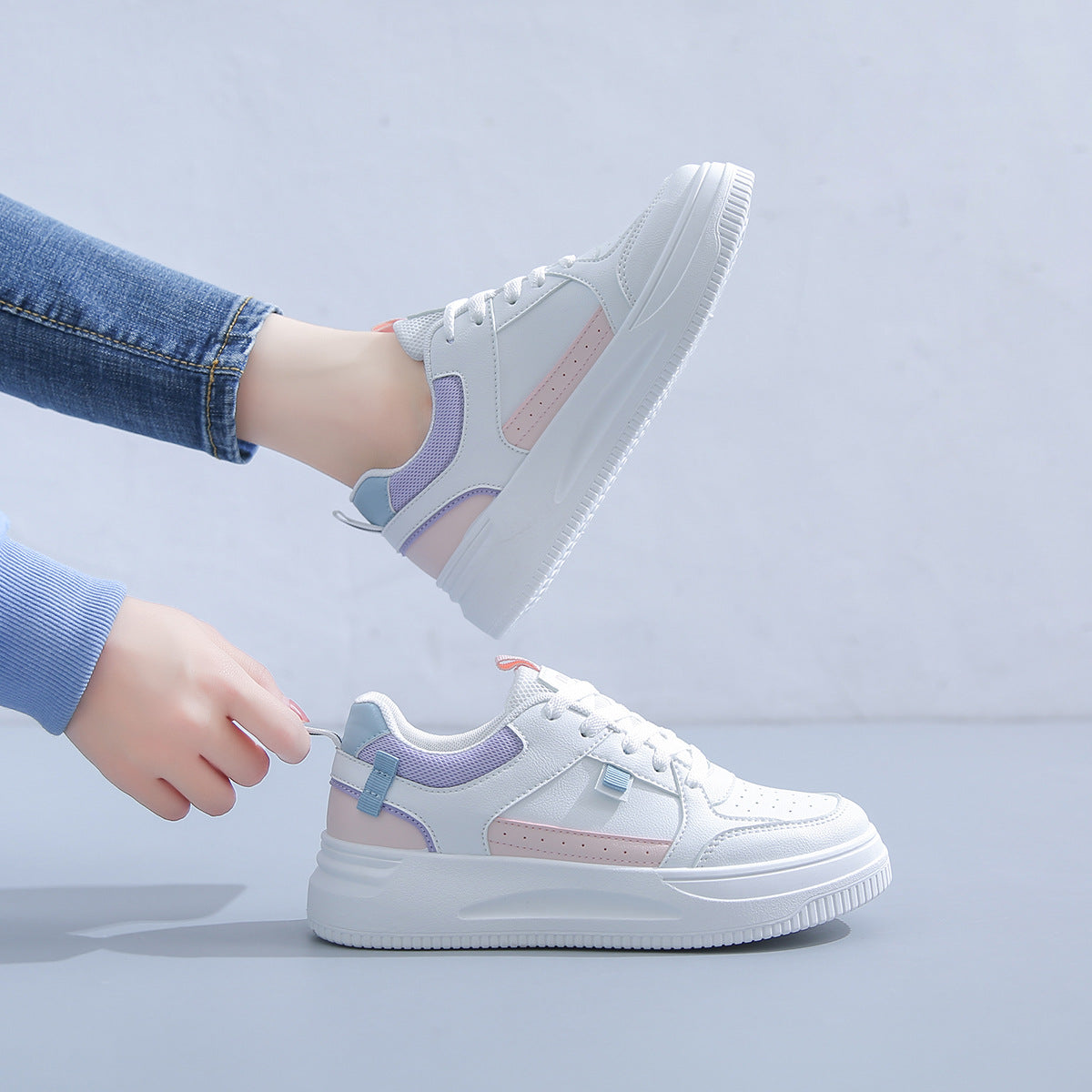 Damen Sneaker mit atmungsaktiver Laufsohle und modernem Design R&B