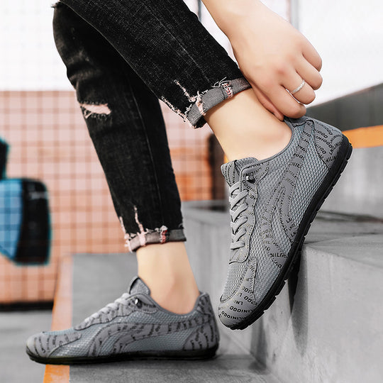 Damen Sportliche Sneakers mit atmungsaktiven Mesh-Obermaterial und rutschfester Sohle R&B