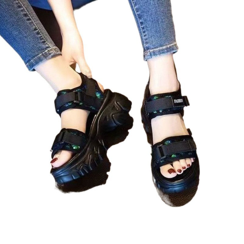 Damen Komfortable Sport-Sandalen mit verstellbaren Riemen und flexibler Sohle R&B