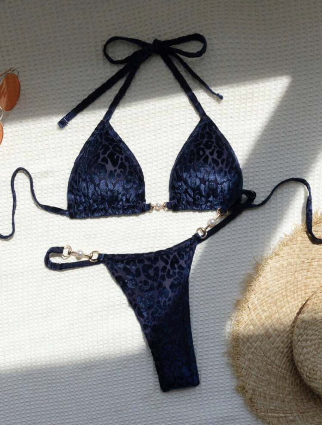 Damen Triangel-Bikini mit dekorativen Akzenten und raffiniertem Schnitt R&B