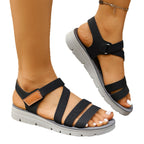 Damen Sportliche Sandalen mit verstellbarem Klettverschluss und rutschfester Sohle R&B