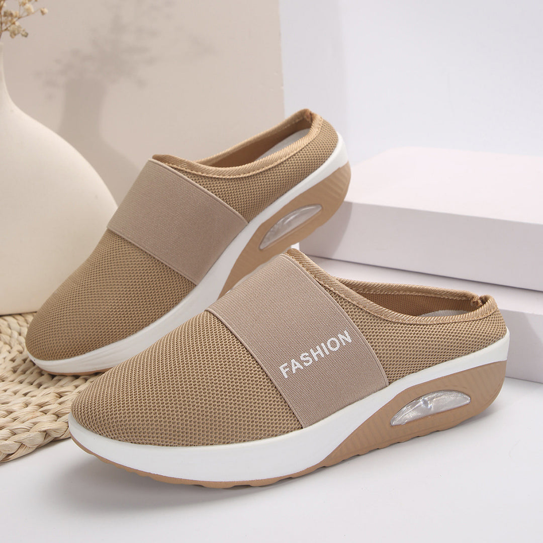 Damen Komfortable Slipper mit atmungsaktivem Obermaterial R&B