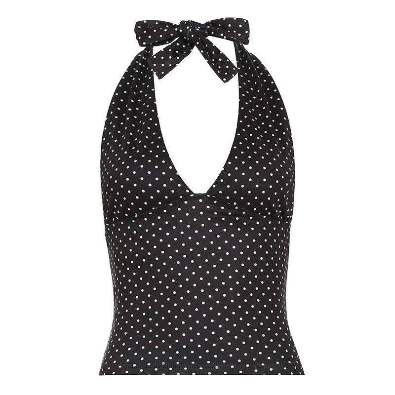 Damen Haltertop mit verspieltem Punkte-Design R&B