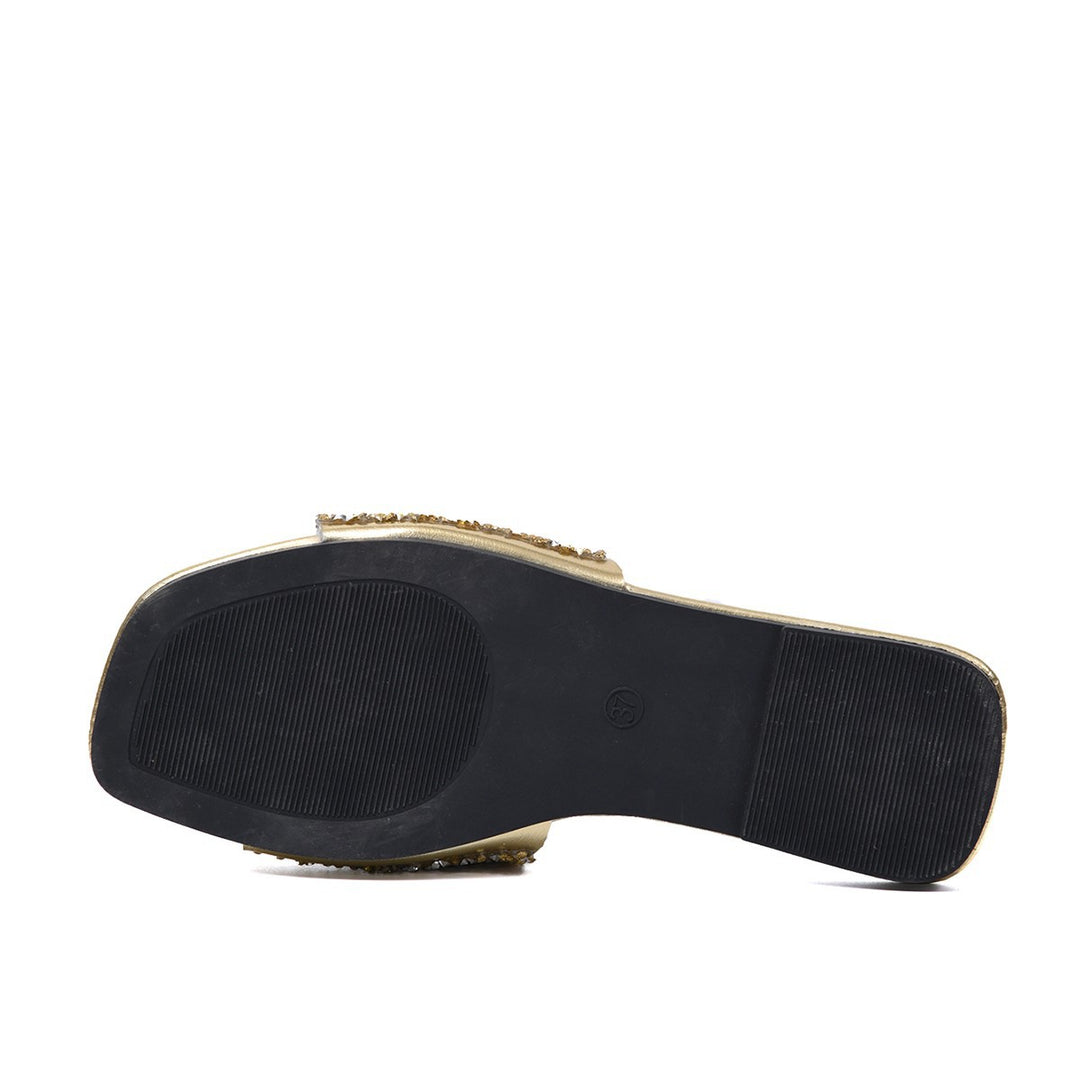 Damen glamouröse Riemensandalen mit glitzernden Details R&B