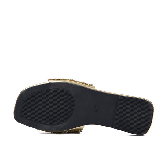 Damen glamouröse Riemensandalen mit glitzernden Details R&B
