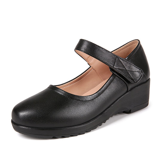 Damen Mary Jane Schuhe mit bequemem Blockabsatz und verstellbarem Riemen R&B