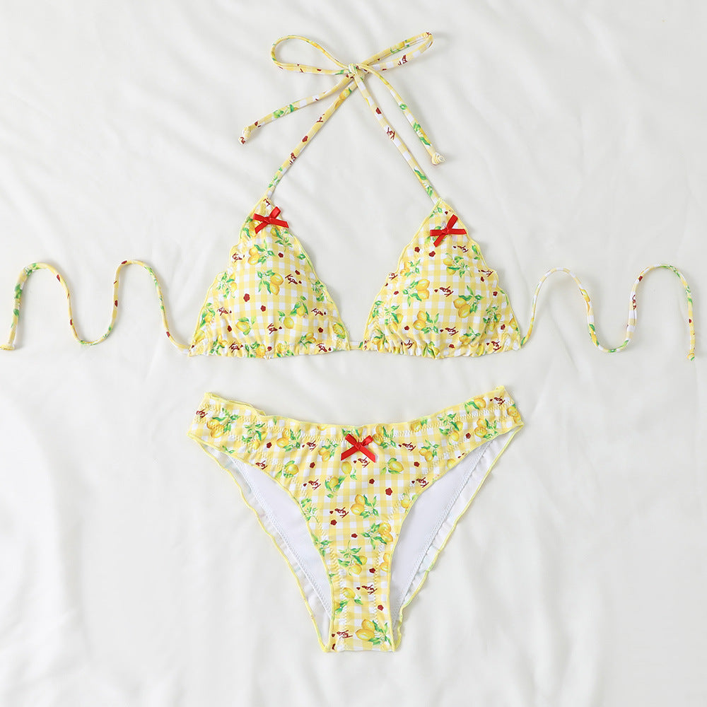 Damen verspielter Triangel-Bikini R&B