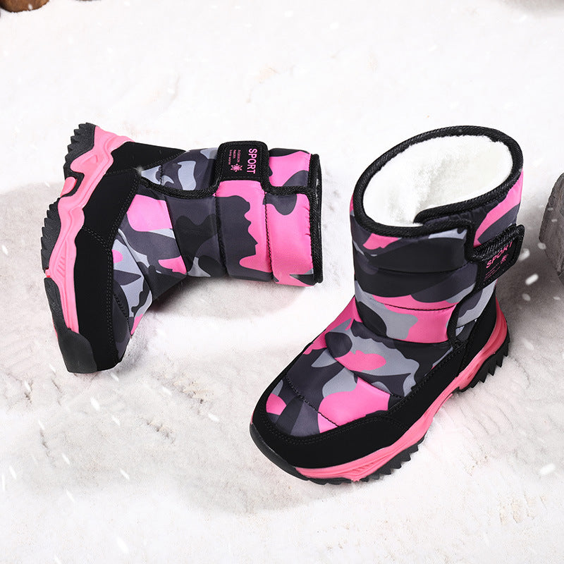 Damen warme und gefütterte Winterstiefel R&B