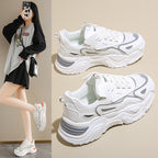 Damen Sportliche Chunky Sneakers mit atmungsaktiver Netzstruktur und schwerer Profilsohle R&B