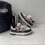 Damen Trendige Chunky Sneakers mit atmungsaktivem Obermaterial und einzigartigem Design R&B