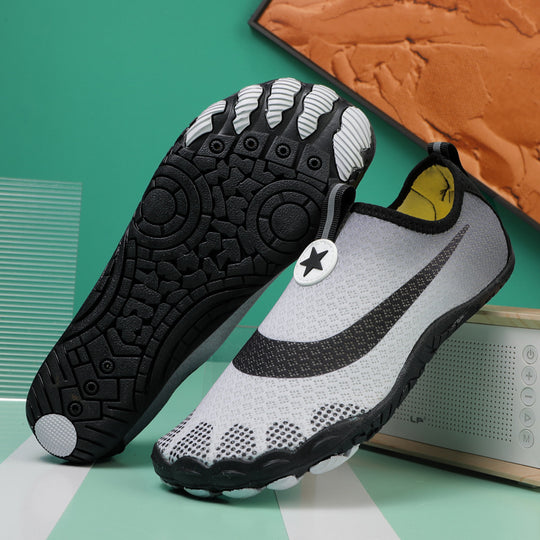 Damen flexible Aqua-Schuhe mit rutschfestem Sohlenprofil und atmungsaktivem Obermaterial R&B