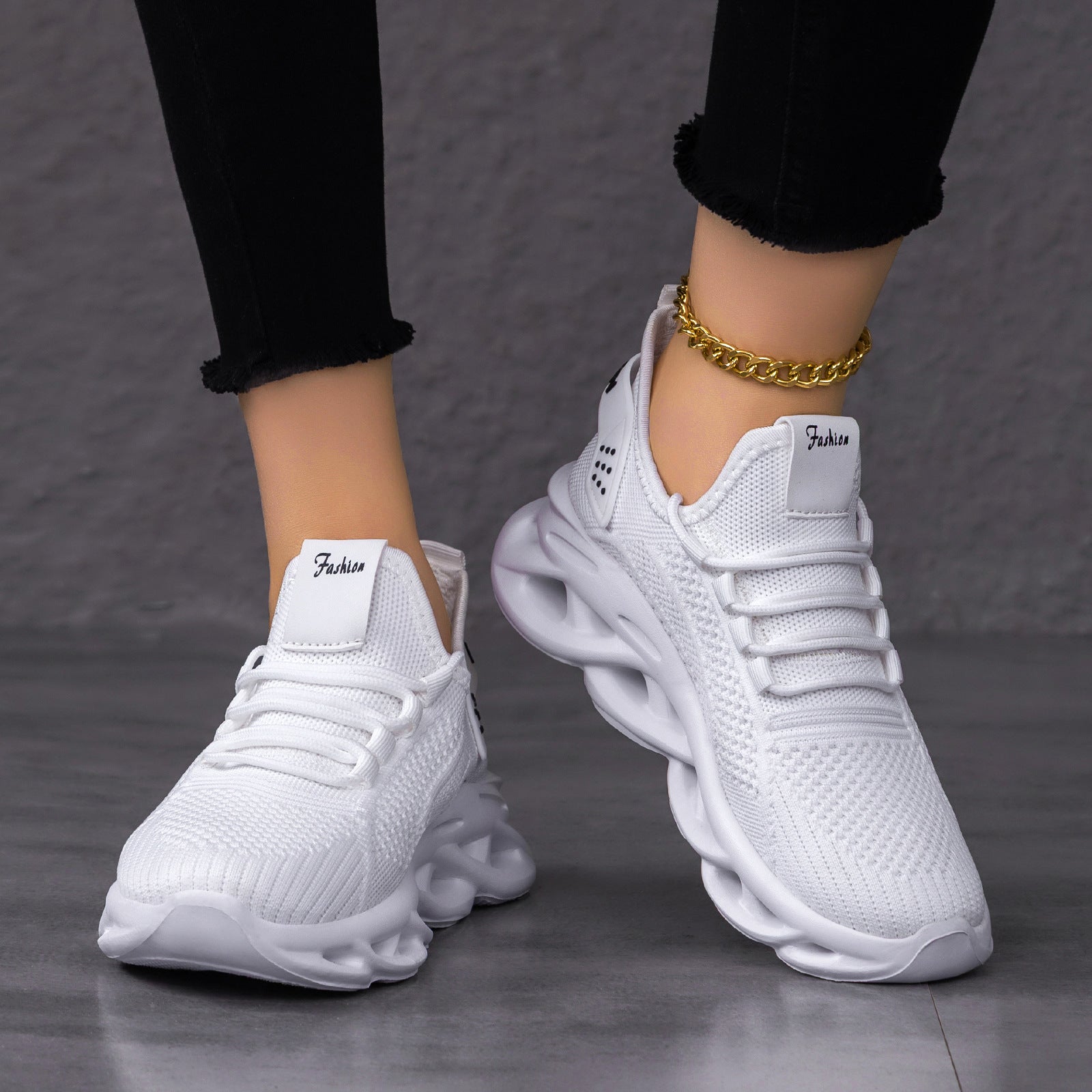 Damen Leichte und atmungsaktive Sport-Sneaker mit dämpfender Sohle