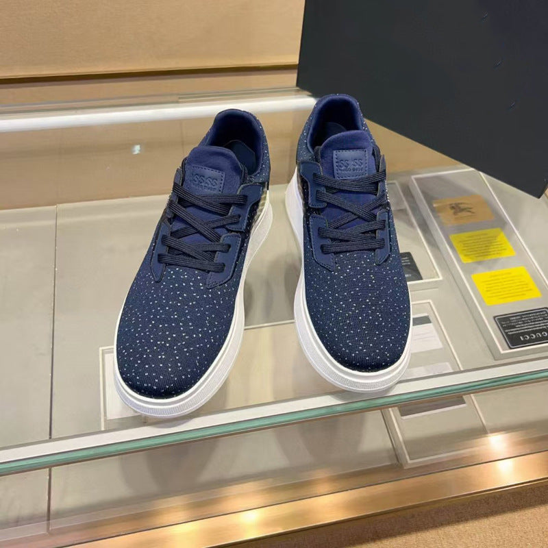Damen Sportliche Sneakers mit atmungsaktiver Oberflächenstruktur und rutschfester Gummisohle R&B