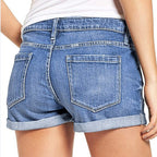Damen Jeans-Shorts im lässigen Destroyed-Look R&B