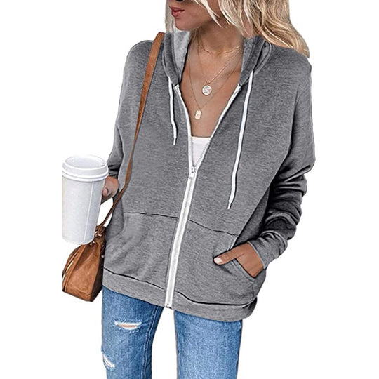 Damen Kapuzenjacke mit weichem Fleece und praktischen Taschen R&B