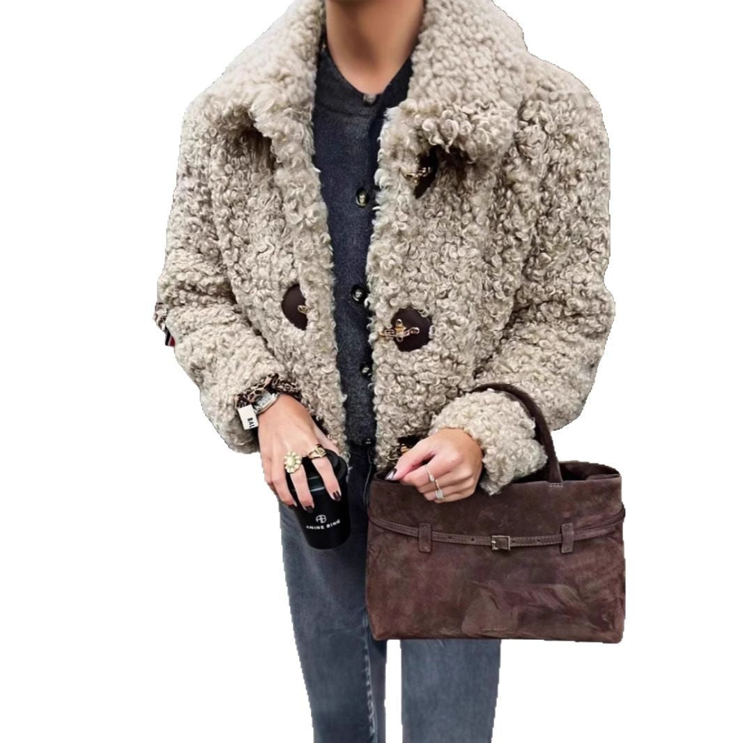 Damen modische Kunstfelljacke R&B