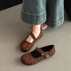 Damen Ballerinas mit elegantem Schnallenverschluss aus hochwertigem Wildleder