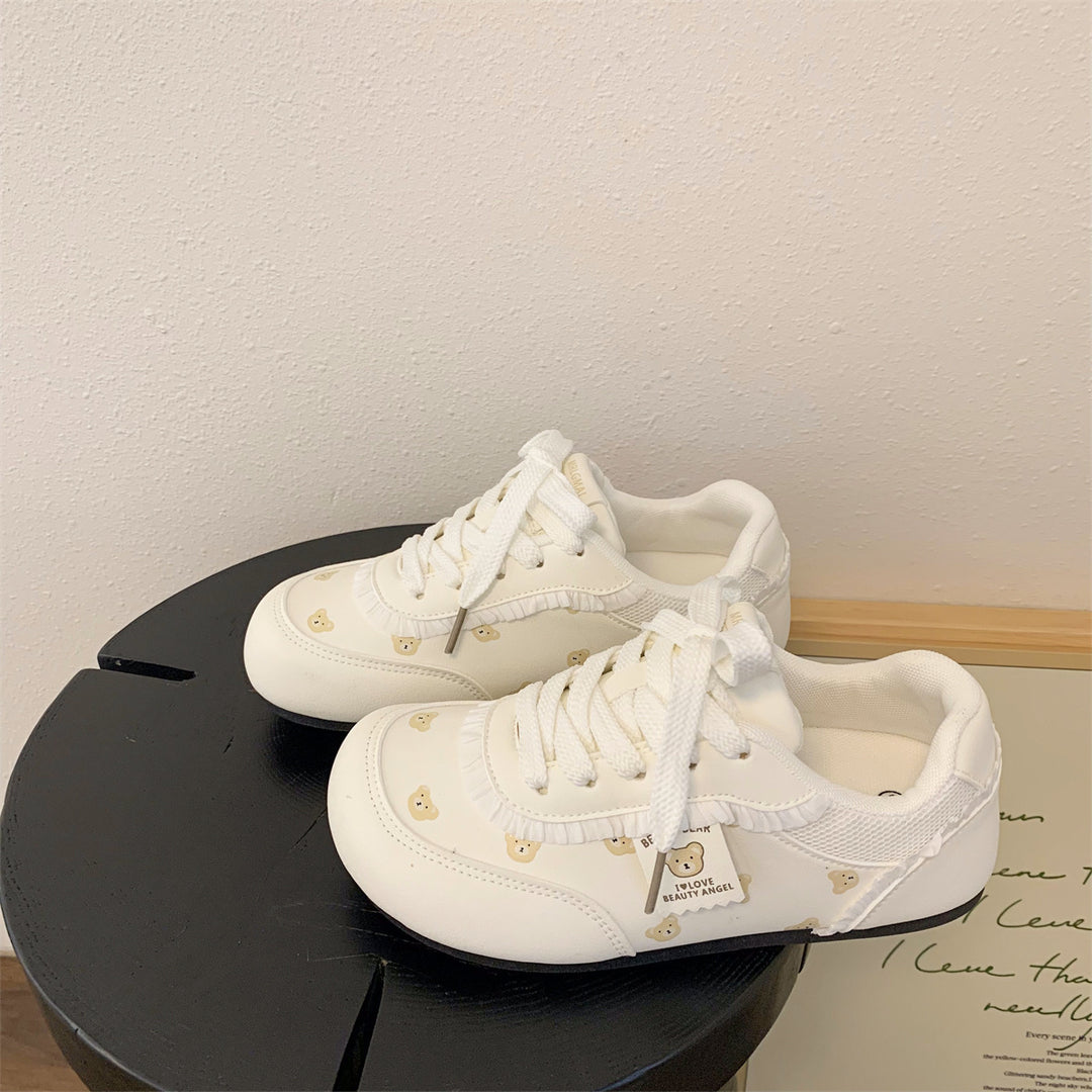 Damen Sneakers mit bezaubernden Bärenmotiven und bequemer Dämpfung R&B