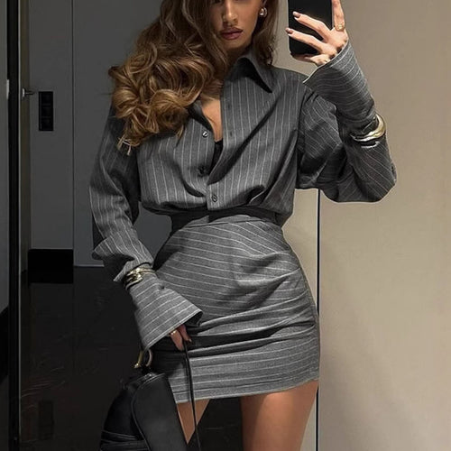 Damen Hemdblusenkleid R&B