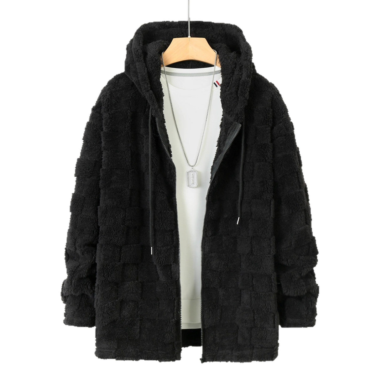 Herren Fleecejacke mit strukturiertem Design und praktischem Reißverschluss R&B