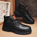 Herren robuste Schnürstiefel mit verstellbarem Riemen