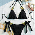 Damen Triangel-Bikini mit elegantem Ketten-Detail R&B