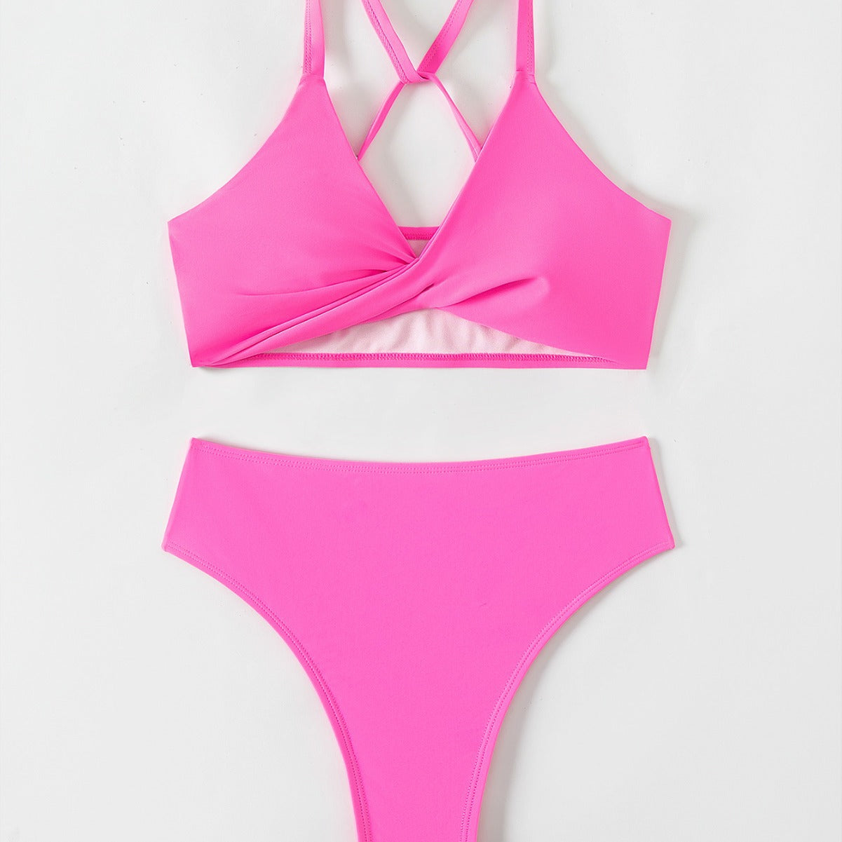 Damen Bikini-Set mit stylischem Sportoberteil und hochgeschnittenem Slip R&B