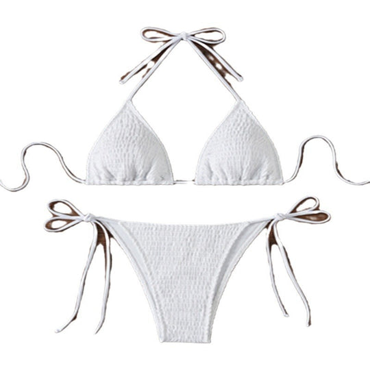Damen Triangel-Bikini mit strukturierter Oberfläche R&B
