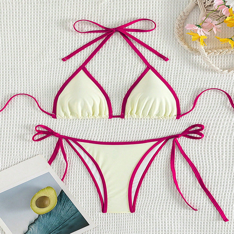 Damen Triangel-Bikini mit verstellbaren Bändern R&B