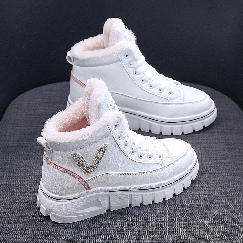 Damen Hohe Winterstiefel mit kuscheligem Innenfutter und robustem Sohlenprofil R&B