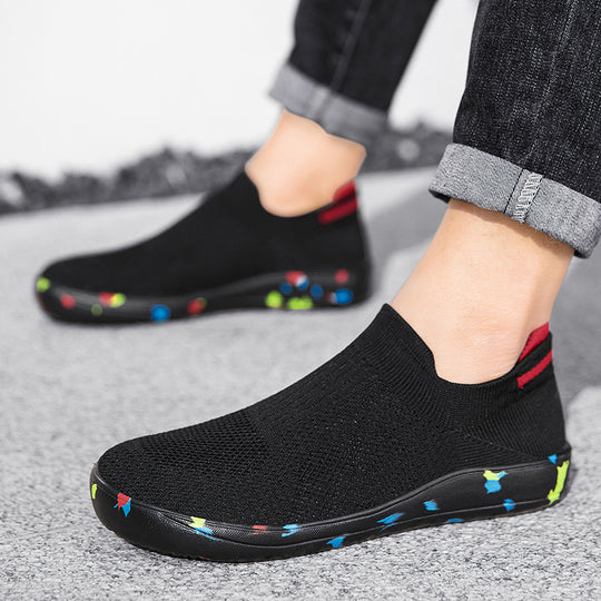 Damen Atmungsaktive Sneaker mit flexiblem Strickdesign und rutschfestem Profil R&B