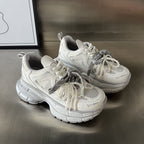 Damen Sportliche Sneakers mit stilvollem Mesh-Design und modischer Perlenverzierung R&B