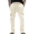Herren modische Sweatpants mit verstellbarem Bund und kontrastierenden Seitenelementen R&B