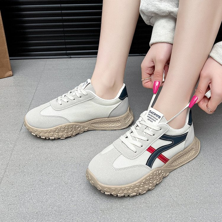 Damen Modische Lauf-Sneaker mit gepolsterter Sohle und atmungsaktivem Obermaterial R&B