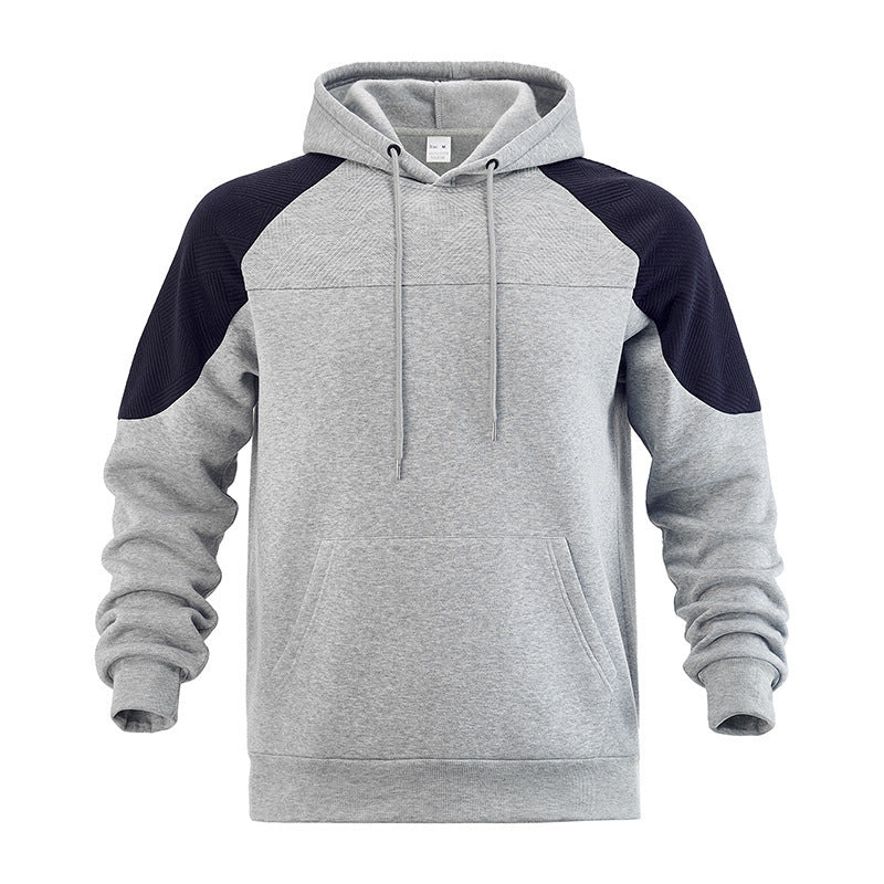 Herren Kapuzenpullover mit Sportlichem Design und Kontrastdetails R&B