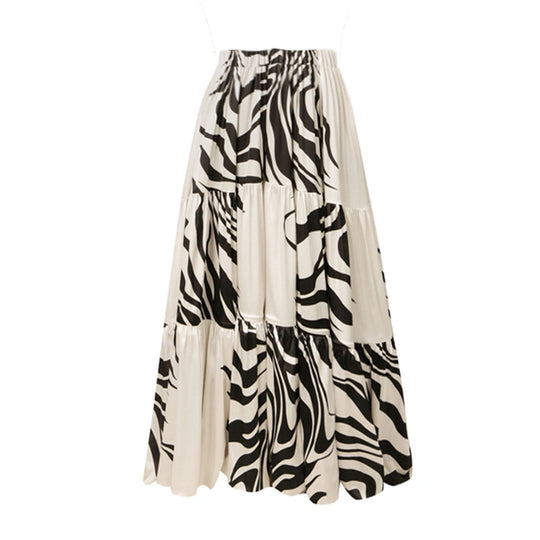 Damen Einteiler Badeanzug mit stilvollem Zebra-Design R&B