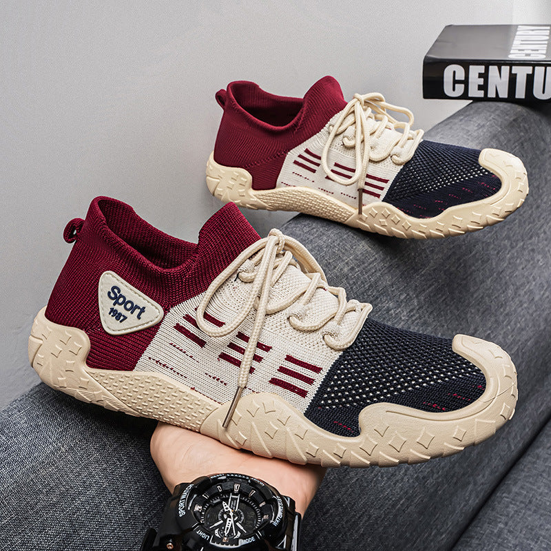 Damen Sportliche Sneakers mit atmungsaktivem Obermaterial und rutschfester Sohle R&B