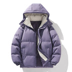 Damen isolierte Steppjacke mit Kapuze und hohem Kragen