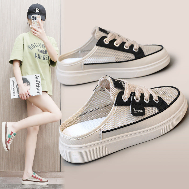 Damen Slip-On Sneakers mit luftdurchlässigem Obermaterial und flexibel rutschfester Sohle R&B