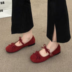 Damen Ballerina-Schuhe mit verspieltem Riemchen und elastischer Passform R&B